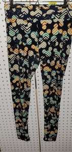 Lularoe Disney Minnie Mouse‎ stripe leggings One Size OS